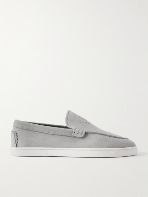 Christian Louboutin Moonboat Suede Loafers