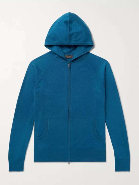 Portland Mélange Cashmere and Silk-Blend Zip-Up Hoodie