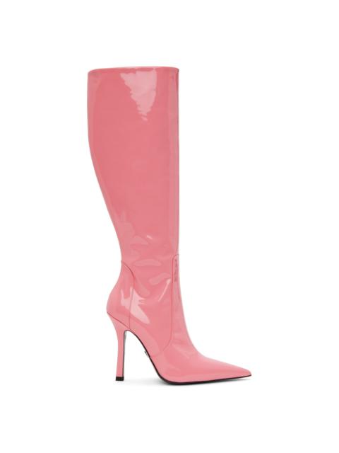 Blumarine Pink Pointed Tall Boots