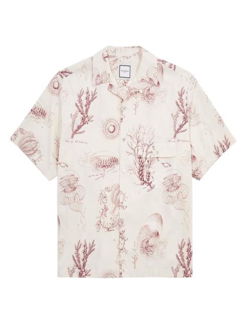 Wooyoungmi Sea printed cotton-poplin shirt