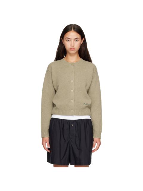 A.P.C. Beige Lila Cardigan