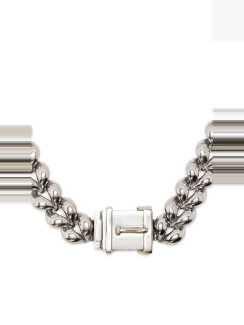 padlock-detail curb chain necklace