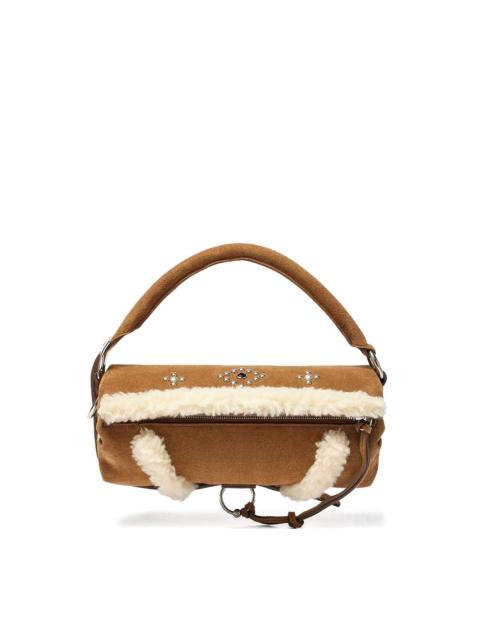 OPEN YY Sherling Stud Pillow tote bag