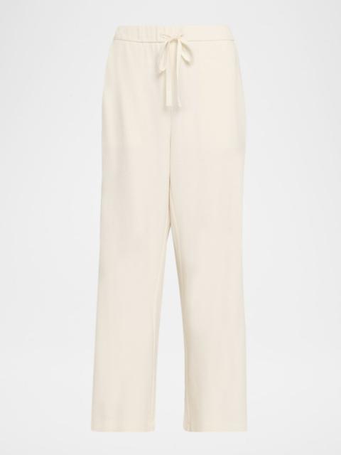 EILEEN FISHER Straight-Leg Waffle Double Knit Pants