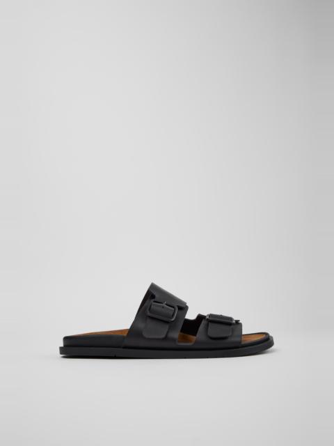 CAMPERLAB Black Leather Sandals for Men.