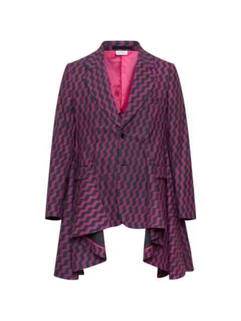 Comme des Garçons Homme Plus geometric-pattern blazer