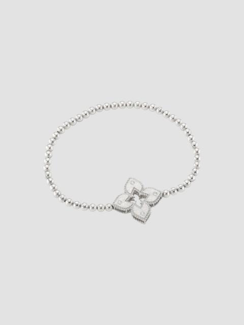 ROBERTO COIN Women's Petite Venetian Large Station 18K White Gold & 0.04 TCW Diamond Bracelet - White Gold