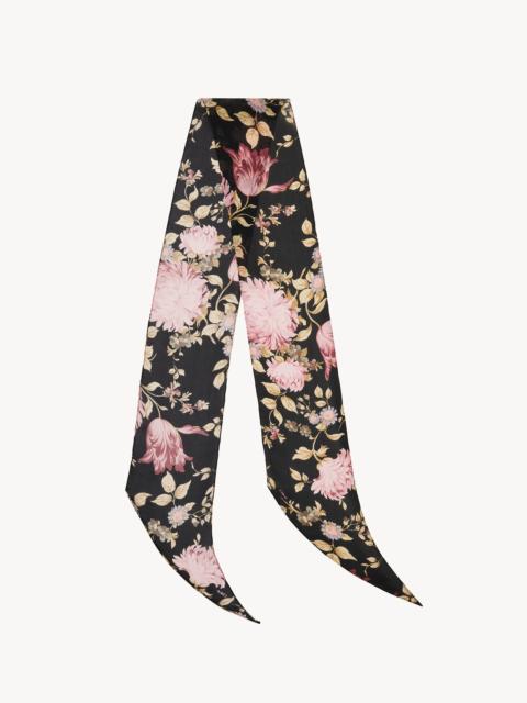 Chloé THE CHLOÉ PEONIES BANDEAU SCARF IN SILK CHARMEUSE