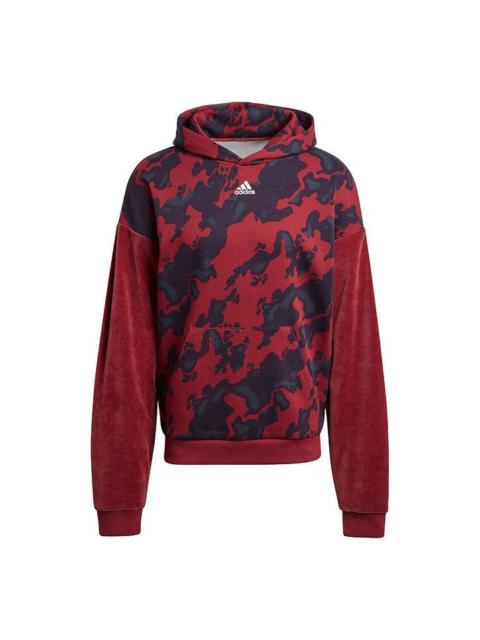 adidas Vevlet Aop Hdy Colorblock Camouflage Sports Red H25089