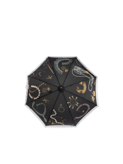 Moschino jewellery-print umbrella