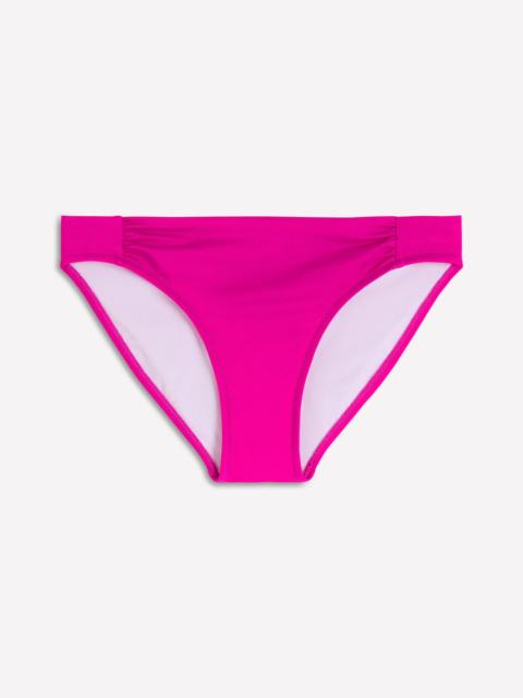 BODEN Classic Ruched Bikini Bottoms-Bright Fuchsia