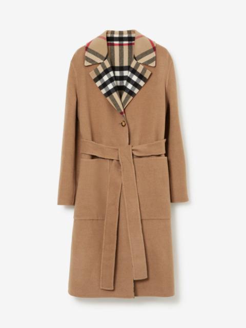 Burberry reversible check wool coat | farfetch | REVERSIBLE
