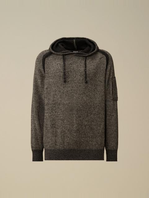 Fleece Knit Hooded Sweater