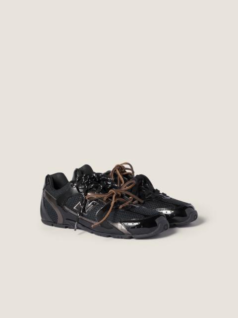 Miu Miu New Balance X Miu Miu 530 SL patent leather and mesh sneakers