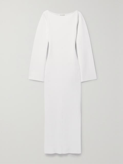 KHAITE Alta Ribbed-knit Maxi Dress
