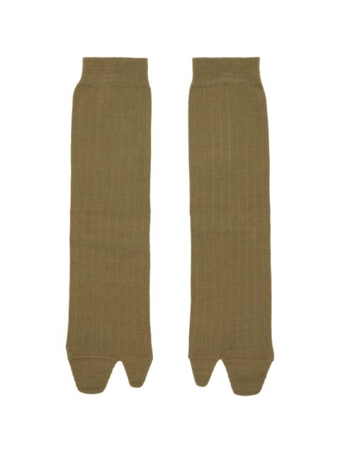 Maison Margiela Khaki Tabi Socks