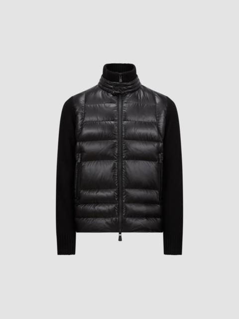 Moncler Grenoble Padded Wool Zip-Up Cardigan