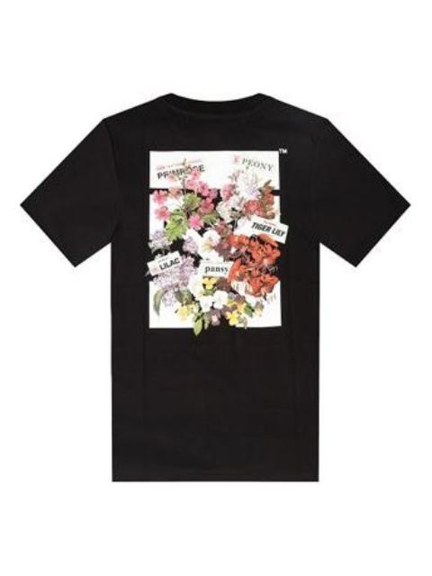 Off-White (WMNS) Off-White SS19 Flower Arrows Sketch Print Short Sleeve OWAA029R187700091088