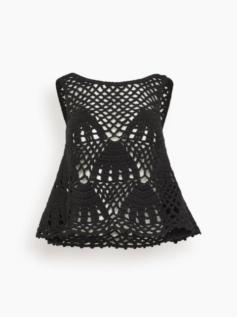 RACHEL COMEY Tenda Top in Black