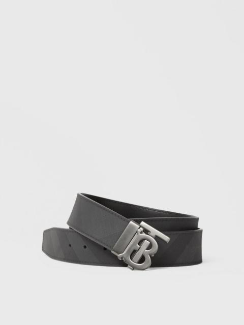 Burberry Reversible Monogram Motif London Check Belt