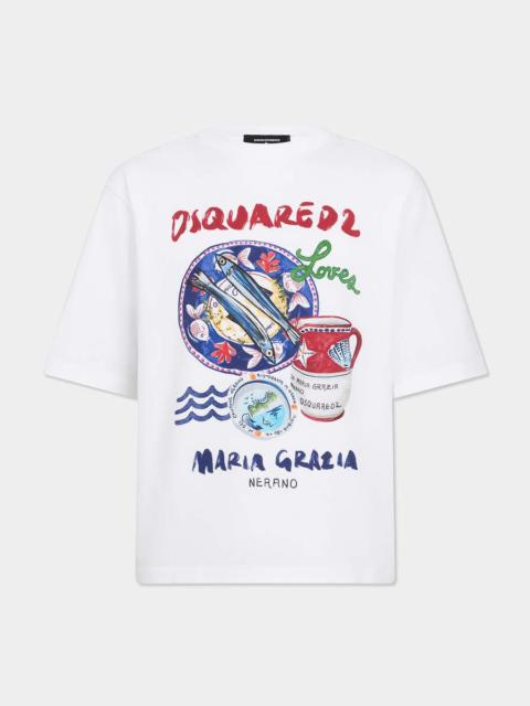 DSQUARED2 MARIA GRAZIA A NERANO X D2 T-SHIRT