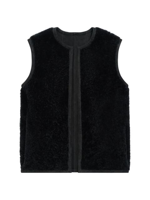 Theory Women's Reversible Shearling Vest - Black