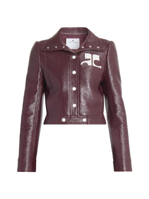 courrèges Women's Reedition Vinyl Jacket - Burgundy