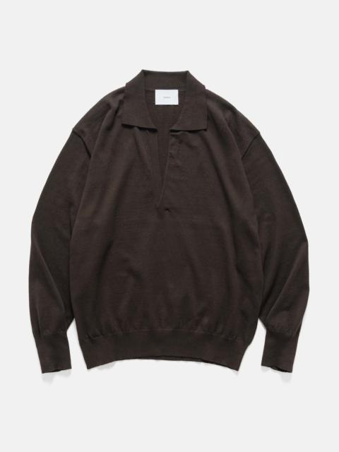 ssstein Organic Cotton Knit Skipper LS Dark Brown