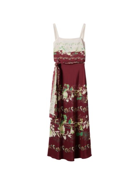 La DoubleJ slip-around midi dress