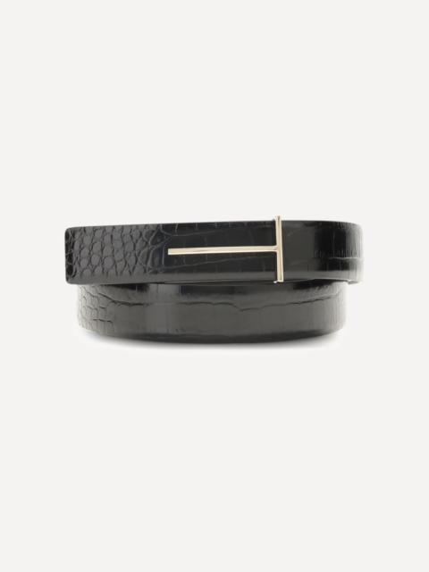 TOM FORD Crocodile-effect Belt