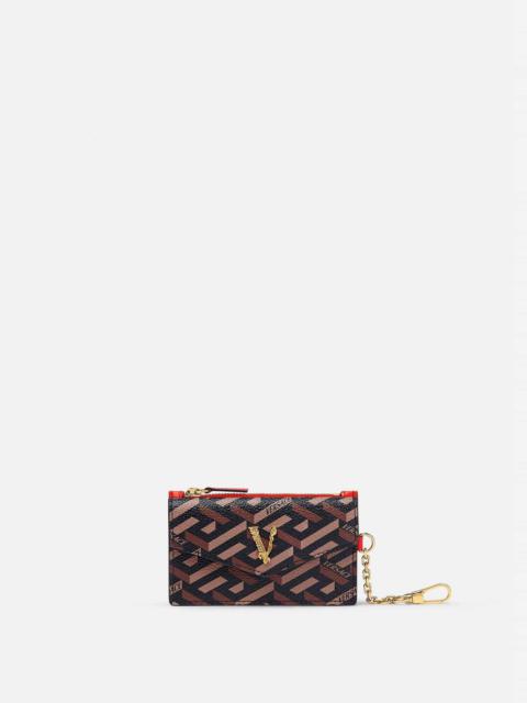 VERSACE La Greca Signature Virtus Card Holder