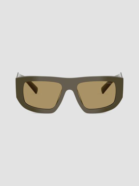 Prada Women's D04SU 53MM Geometric Sunglasses - Olive