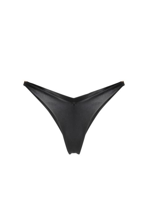 GCDS logo-hardware bikini bottoms