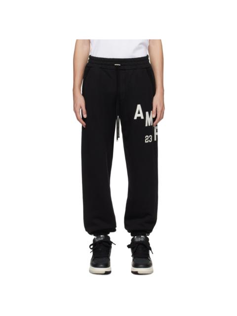 AMIRI Black Appliqué Sweatpants