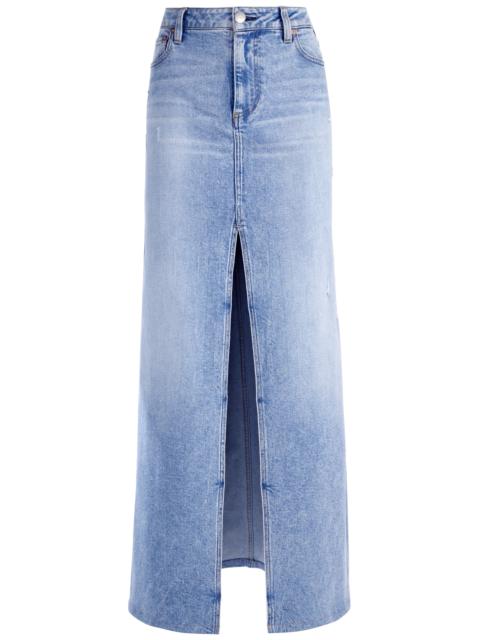 Alice + Olivia RYE HIGH WAISTED DENIM SKIRT