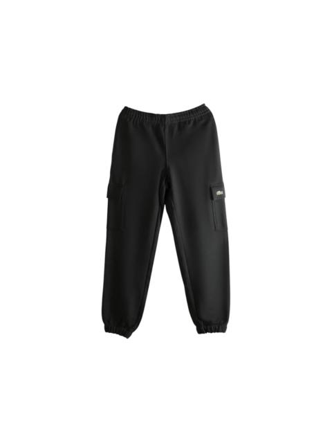 LACOSTE Lacoste Fleece Cargo Sweatpants Black