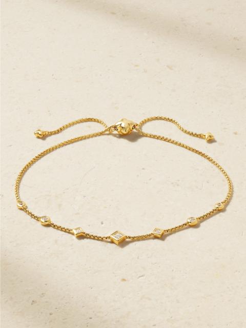 DAVID YURMAN Petite Modern Renaissance 18-karat Yellow Gold Diamond Bracelet