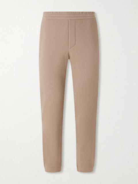 ZEGNA Straight-Leg Honeycomb-Knit Cotton, Wool and Silk-Blend Sweatpants