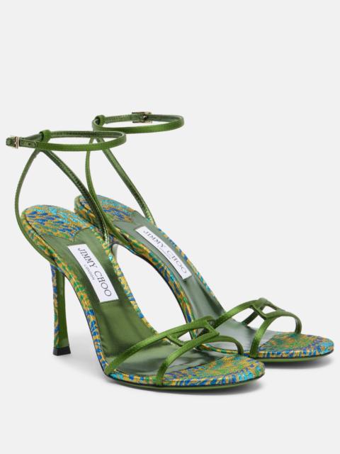 JIMMY CHOO 1998 Leo satin sandals