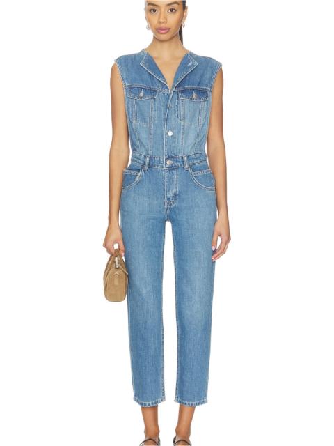 FREE PEOPLE x We The Free All You Need Denim Coverall In Bea Blue
