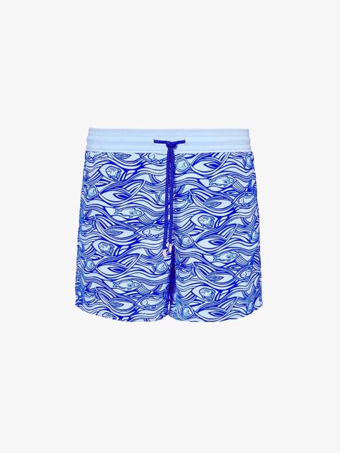 Moorea turtle-print recycled-polyamide swim shorts