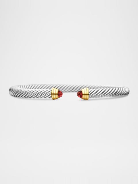 DAVID YURMAN Cable Bracelet with Diamonds in Silver, 5mm