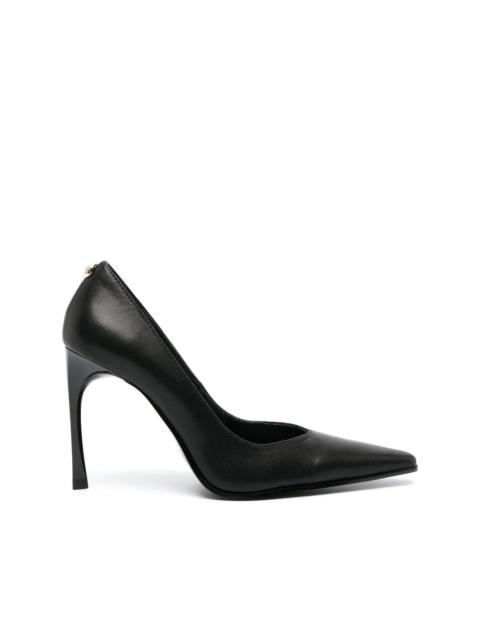 VERSACE JEANS COUTURE pointed-toe 100mm leather pumps
