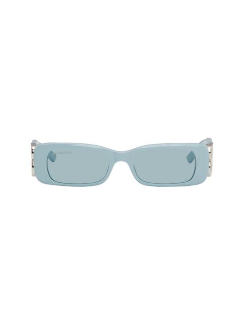 BALENCIAGA Blue Dynasty Rectangle Sunglasses