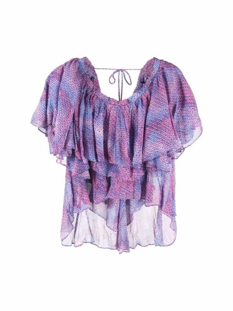 Angele printed blouse