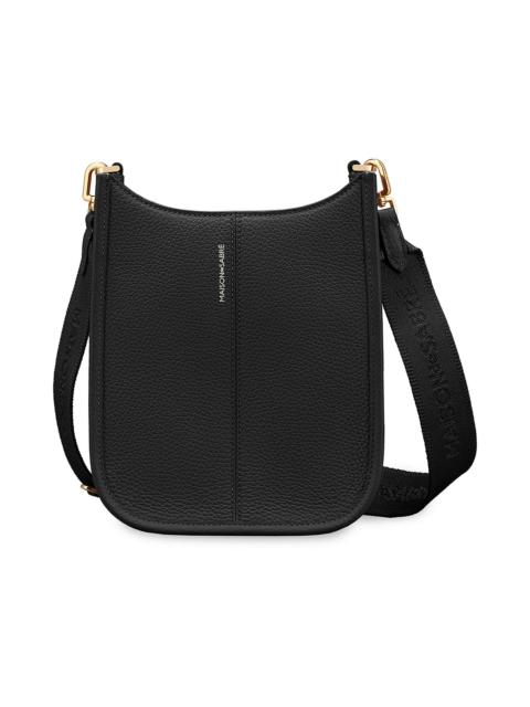 MAISON de SABRÉ Women's Mini Leather Saddle Bag - Black Caviar