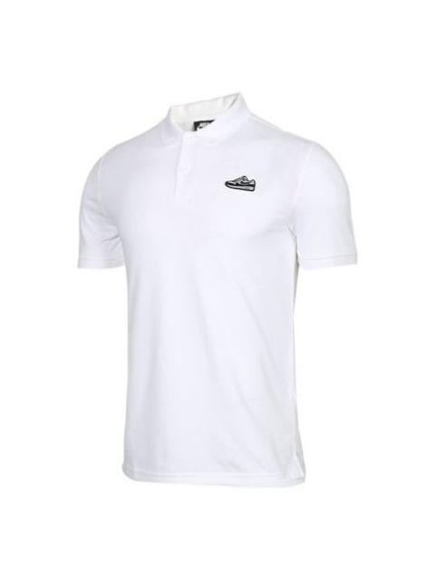 Nike Nike Sports Short Sleeve lapel Polo Shirt White AR2322-100