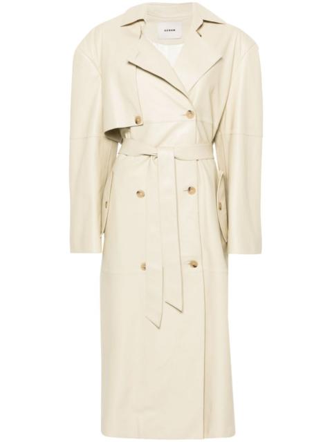 AERON Peggy leather trench coat