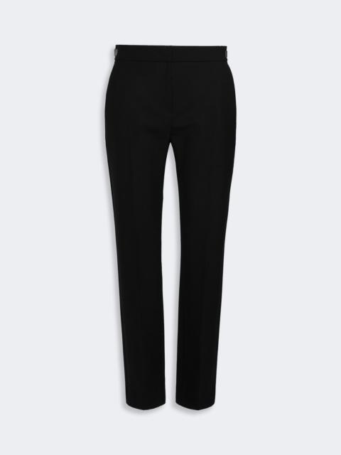 Max Mara ACINO Slim double woollen cloth trousers - BLACK