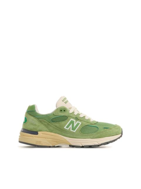 logo patch panelled sneakers